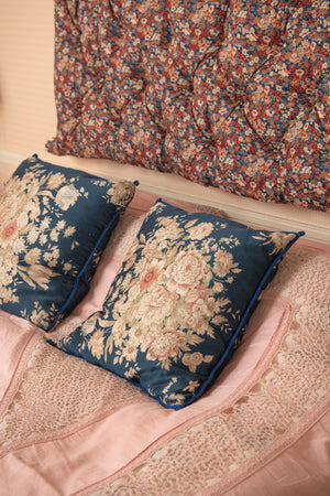 Antique floral cushions