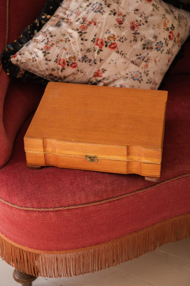 Brown Antique sewing box