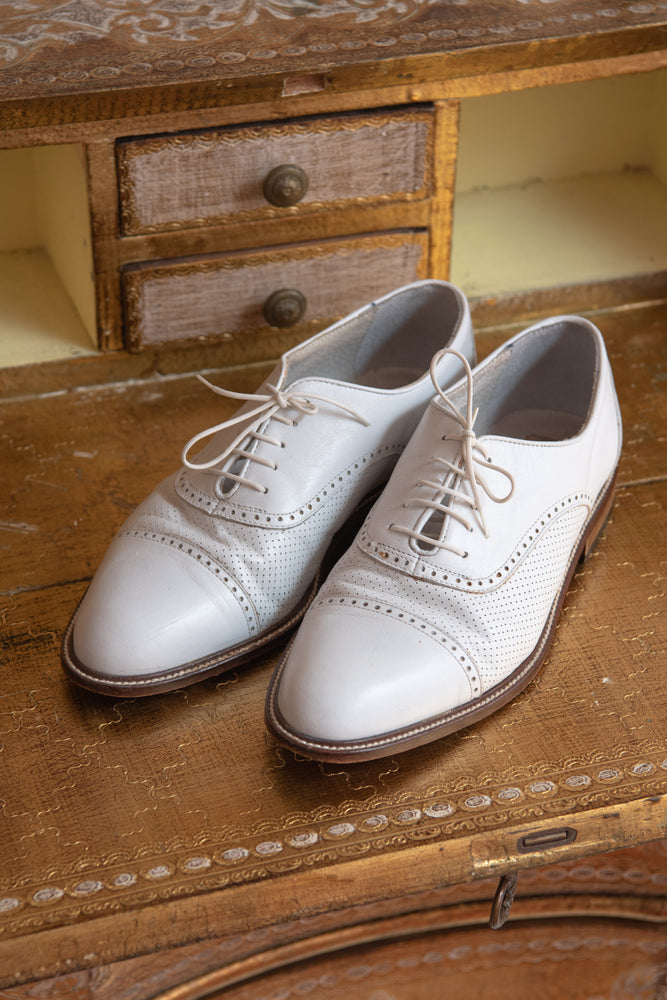 White brogue shoes on sale