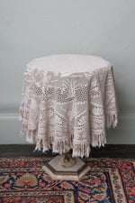 Sweet crochet round tablecloth