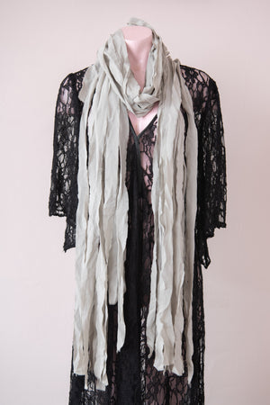 Balenciaga silk grey scarf