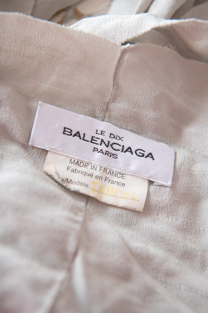 Balenciaga silk grey scarf pearllowe