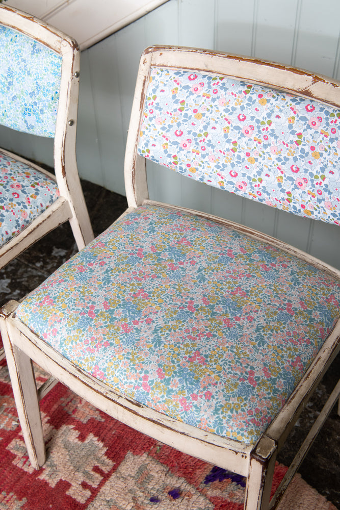 Vintage Liberty print chairs