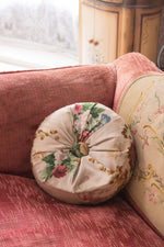Trash Velvet x Pearl Lowe Floral Sequin Round Cushion