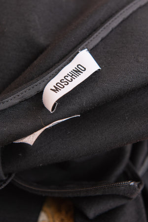 Vintage black moschino catsuit with fringe
