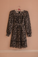Black lace vivienne dress