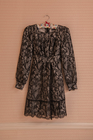 Black lace vivienne dress