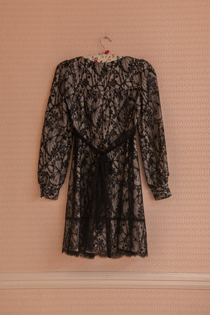 Black lace vivienne dress